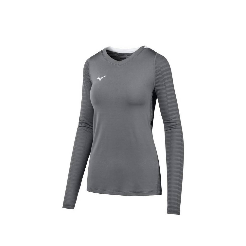 Mizuno United Long Sleeve Női Mezek Szürke EIY869143